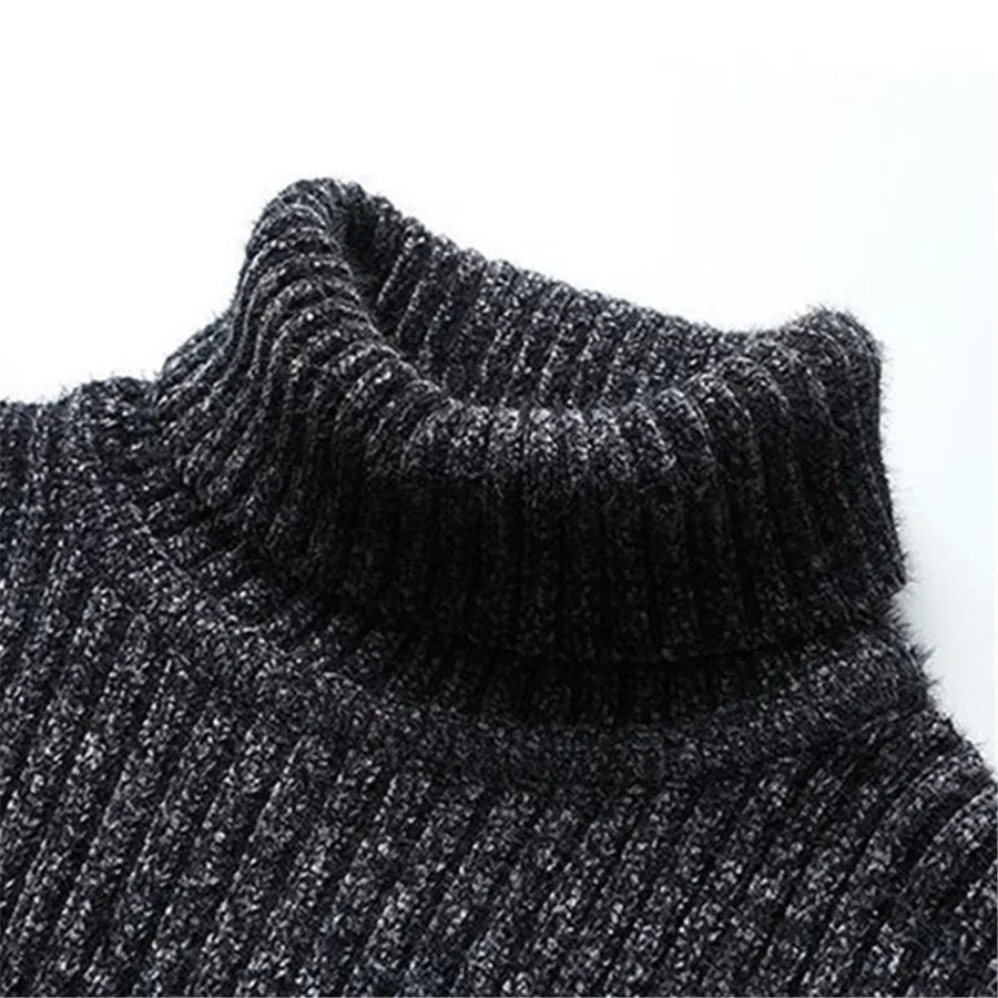 TEXTURED TURTLENECK SWEATER FOR MEN