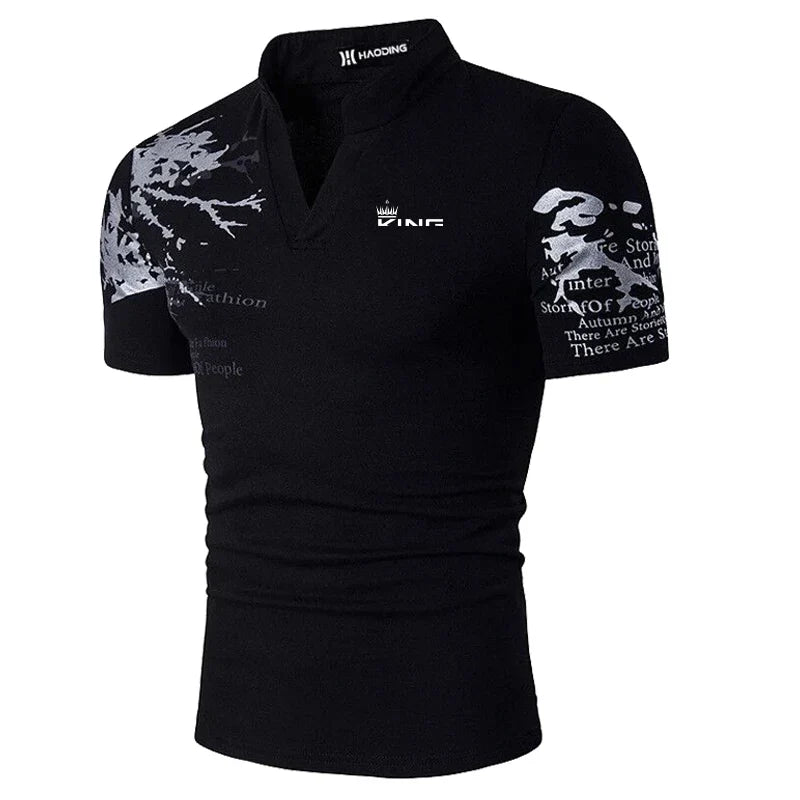 BOLD GRAPHIC POLO SHIRT FOR MEN