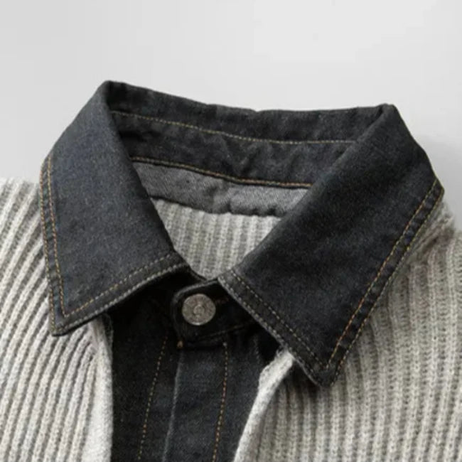 MERINO WOOL CARDIGAN JACKET FOR MEN
