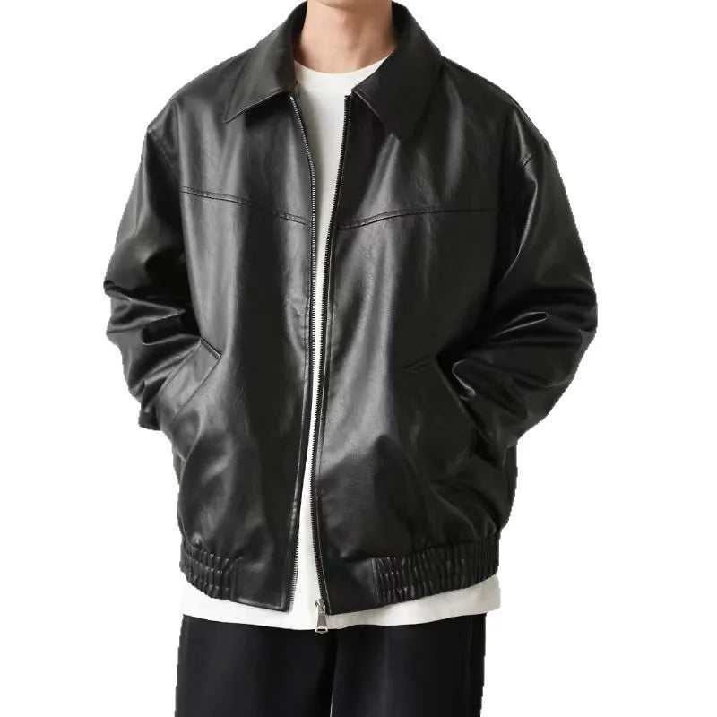 LEATHER EFFECT JACKET FOR MEN