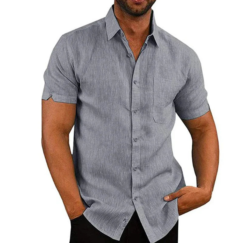 LINEN TEXTURE SHIRT FOR MEN