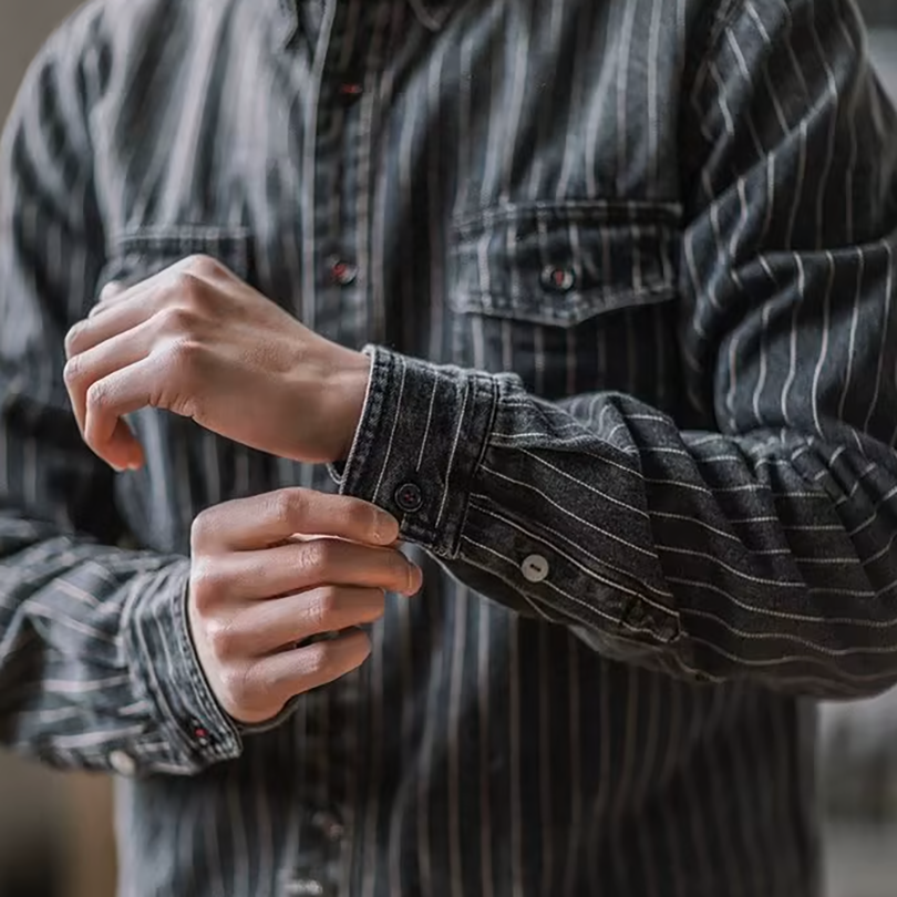 WENTWORTH LONDON | STRIPED LONG-SLEEVE SHIRT FOR MEN