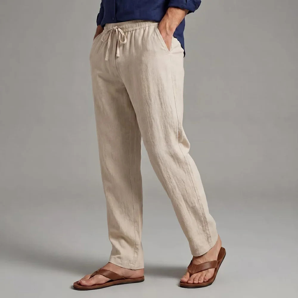 SUMMER LINEN TROUSERS FOR MEN