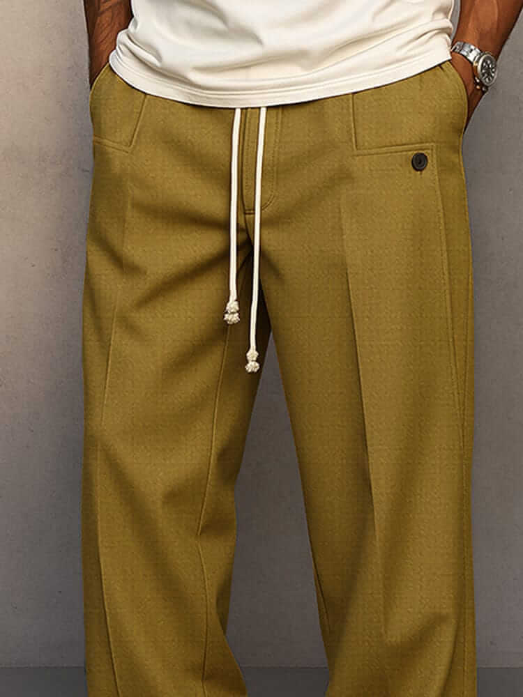 RELAXED COTTON TROUSERS FOR MEN
