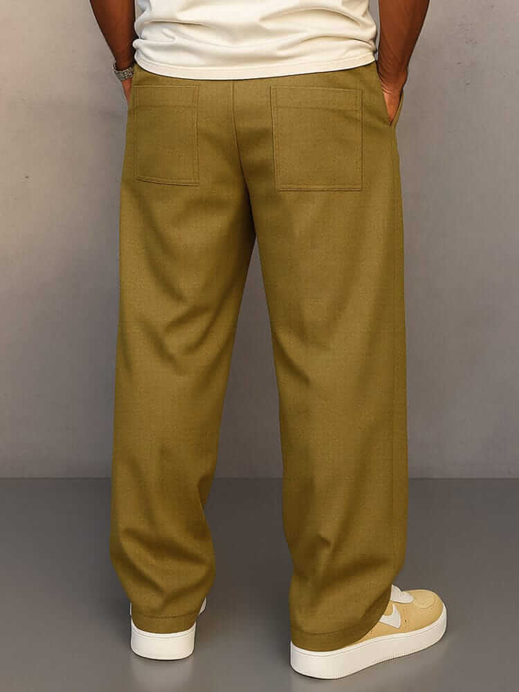 RELAXED COTTON TROUSERS FOR MEN