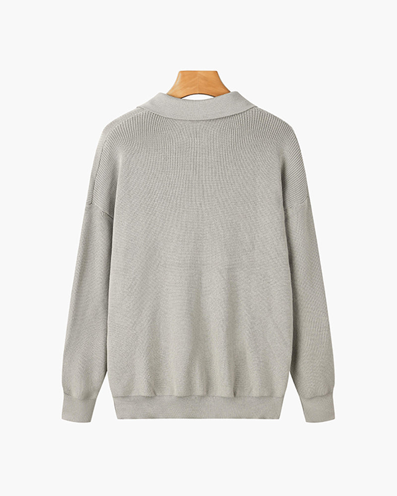 TEXTURED ZIP SWEATER FOR MEN
