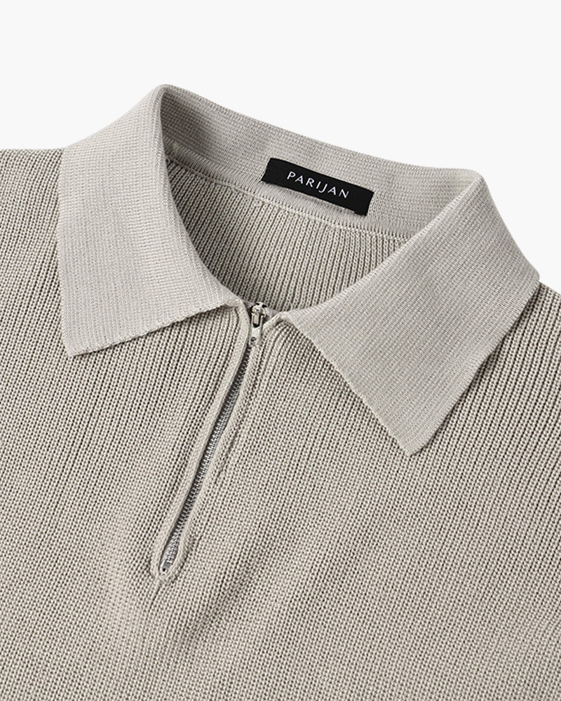 TEXTURED ZIP SWEATER FOR MEN