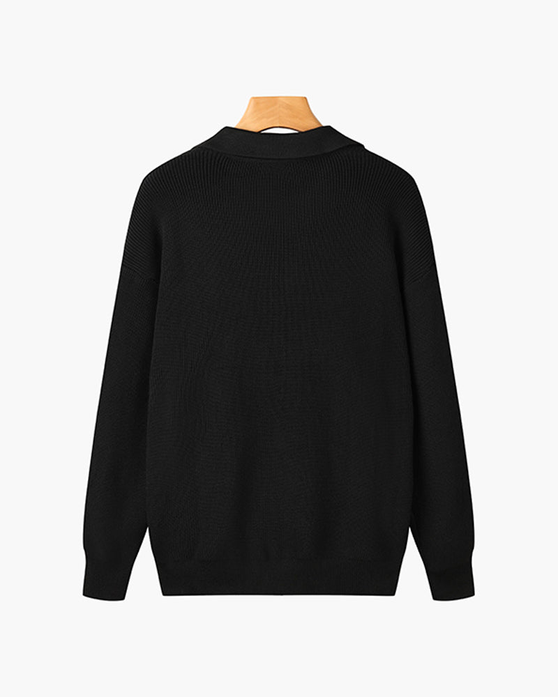 TEXTURED ZIP SWEATER FOR MEN
