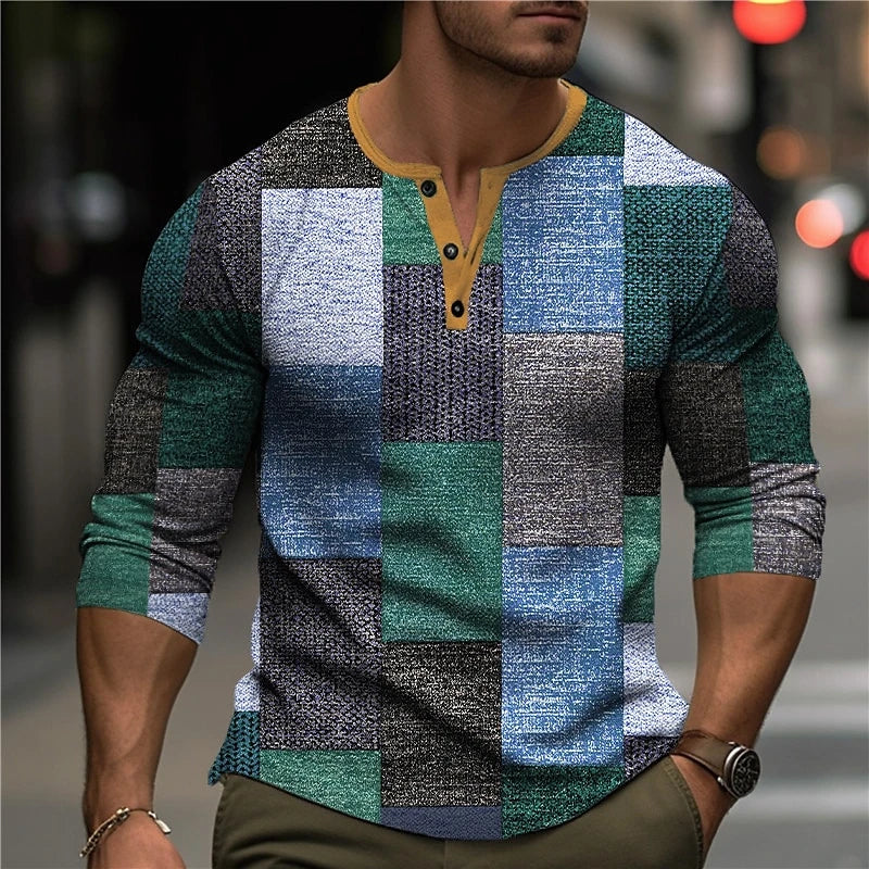 COLOURFUL 3D PRINT SHIRT FOR MEN