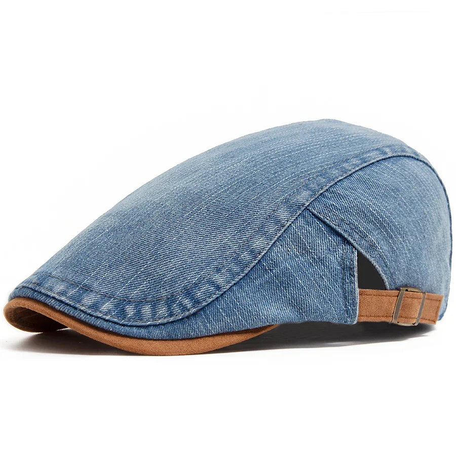 DENIM FLAT CAP FOR MEN
