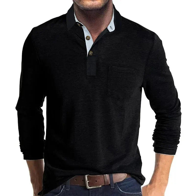 WENTWORTH LONDON | CLASSIC LONG SLEEVE POLO FOR MEN