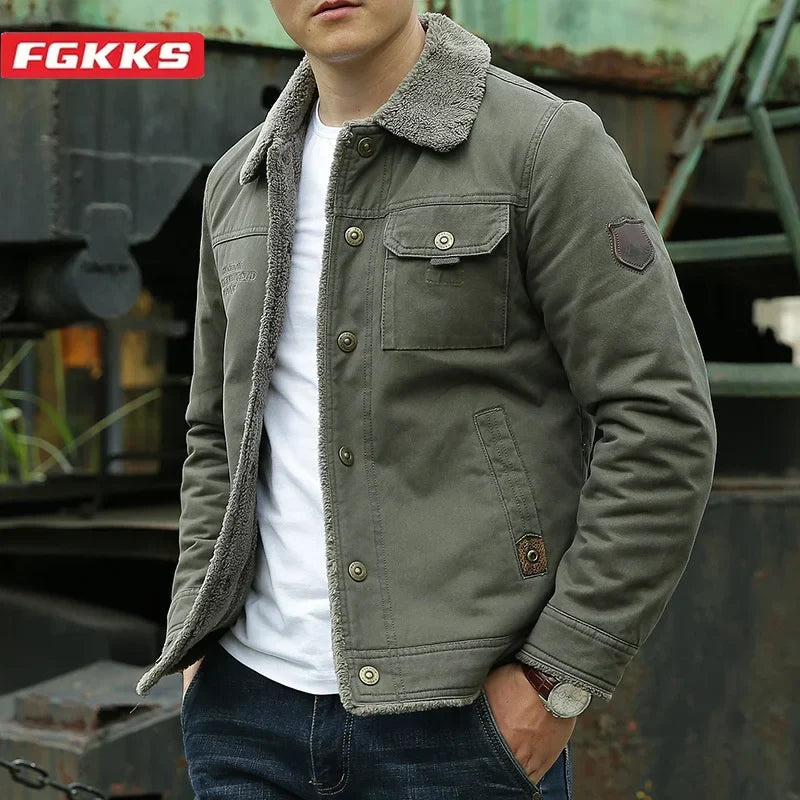WARM LINED JACKET FOR MEN