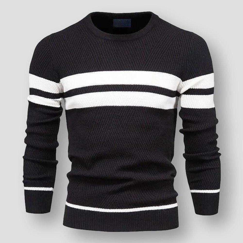STRIPED NYLON SWEATER FOR MEN