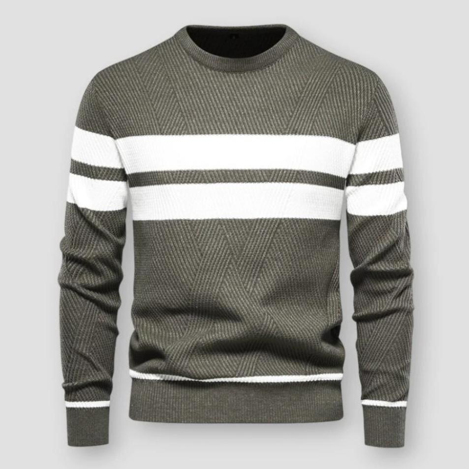 STRIPED NYLON SWEATER FOR MEN