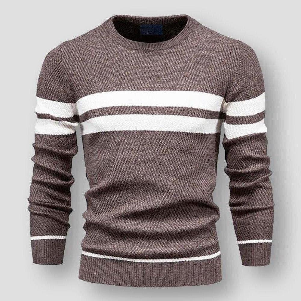 STRIPED NYLON SWEATER FOR MEN