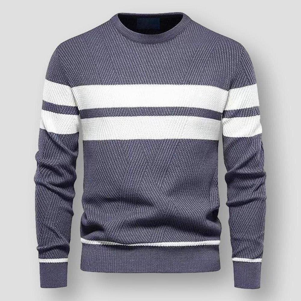 STRIPED NYLON SWEATER FOR MEN