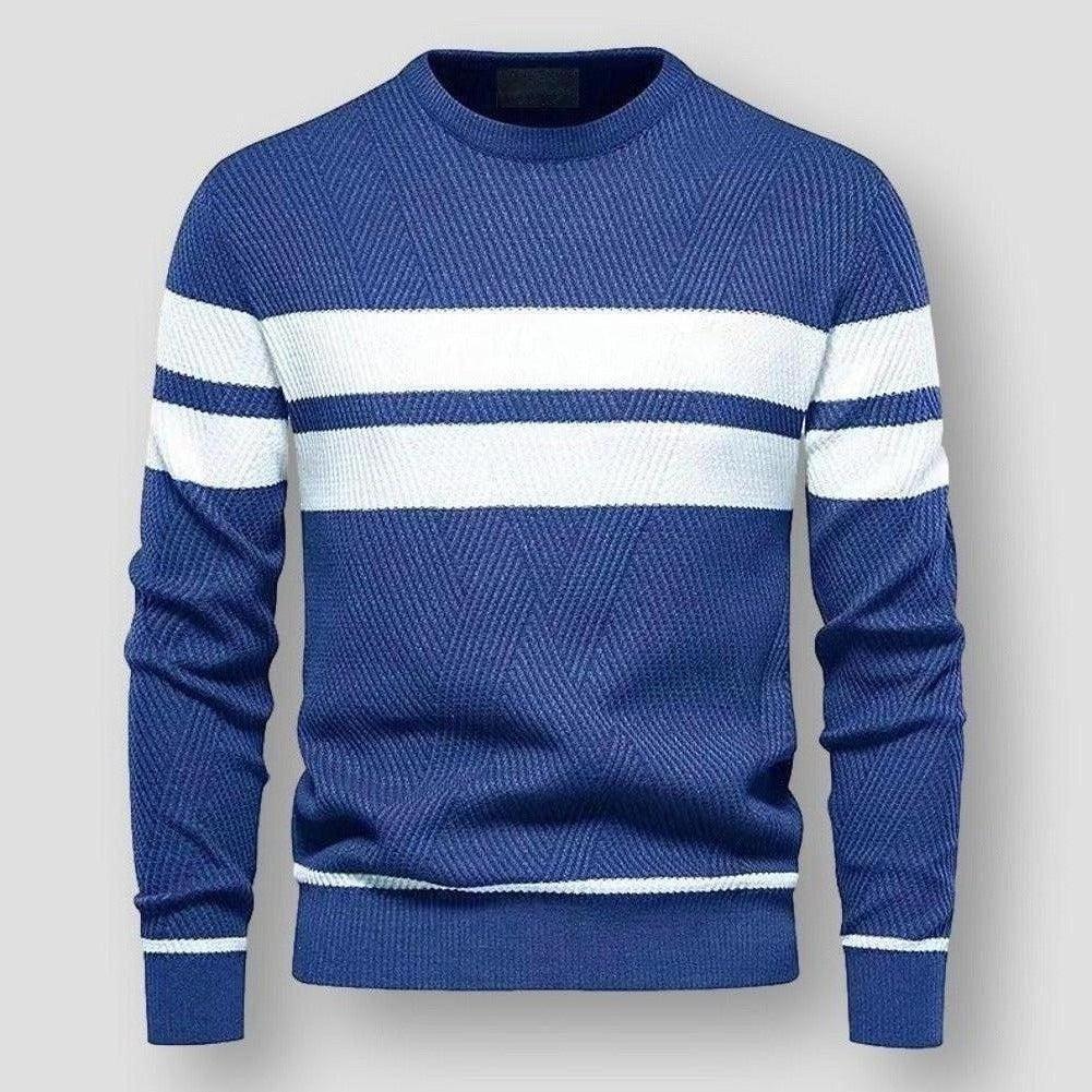 STRIPED NYLON SWEATER FOR MEN