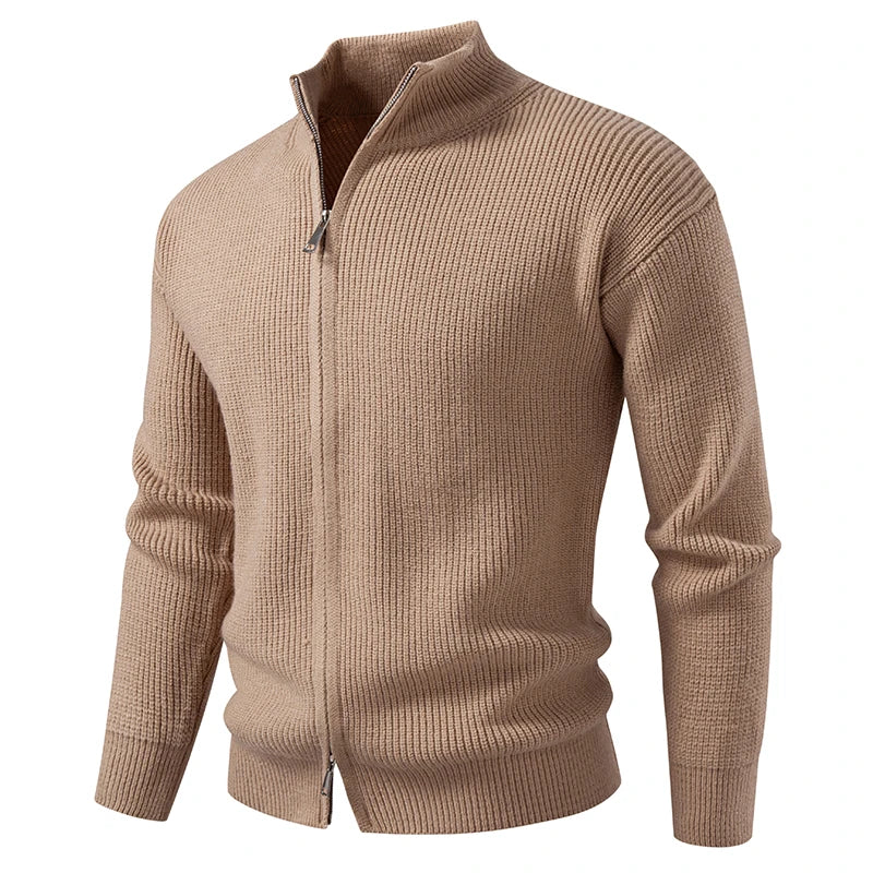 TEXTURED ZIP CARDIGAN FOR MEN