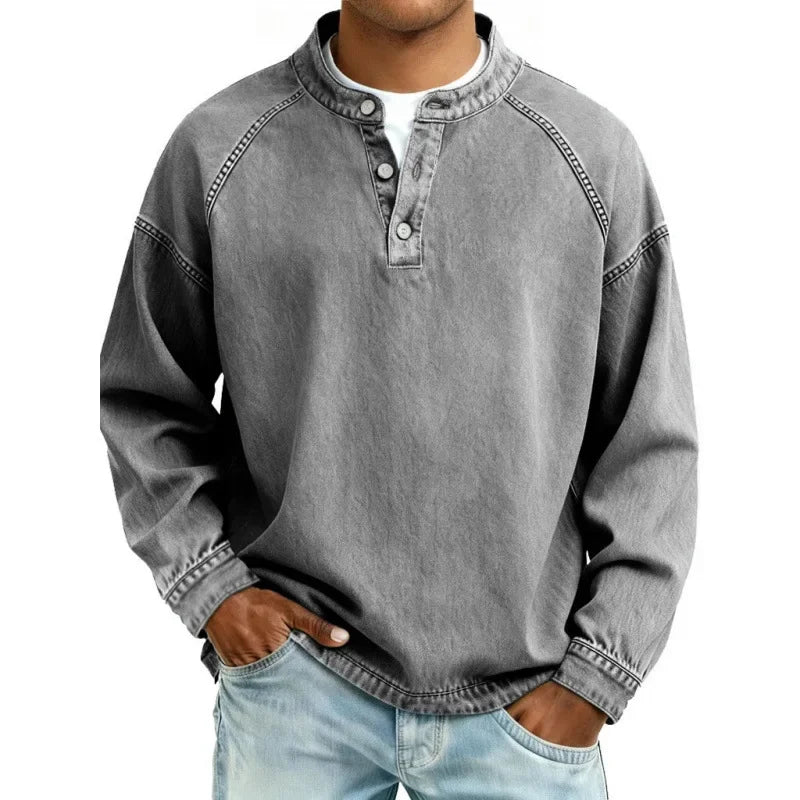 RETRO BUTTON SHIRT FOR MEN