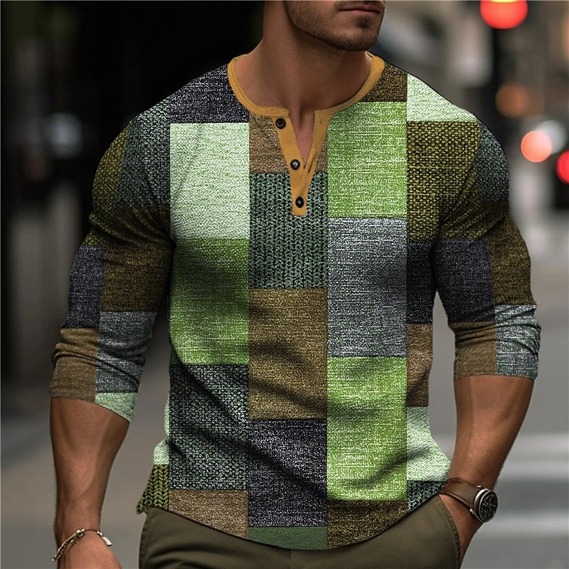 COLOURFUL 3D PRINT SHIRT FOR MEN