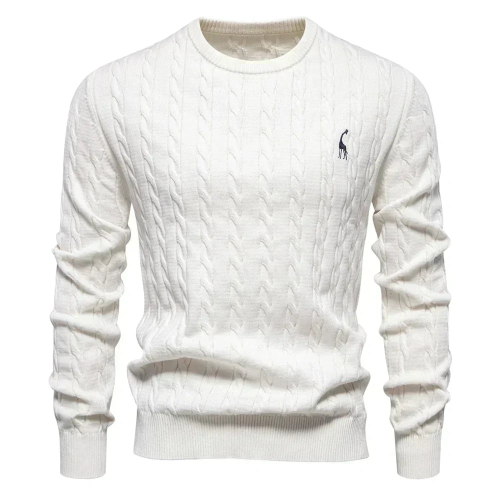 TEXTURED CABLE SWEATER FOR MEN