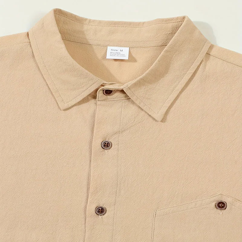 BUTTON-UP SUMMER SHIRT FOR MEN