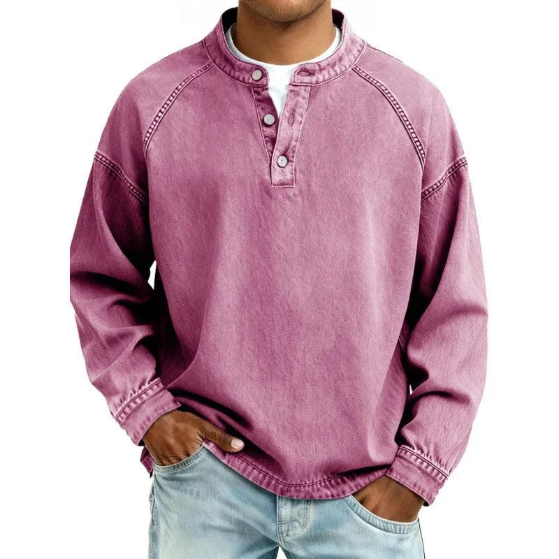 RETRO BUTTON SHIRT FOR MEN