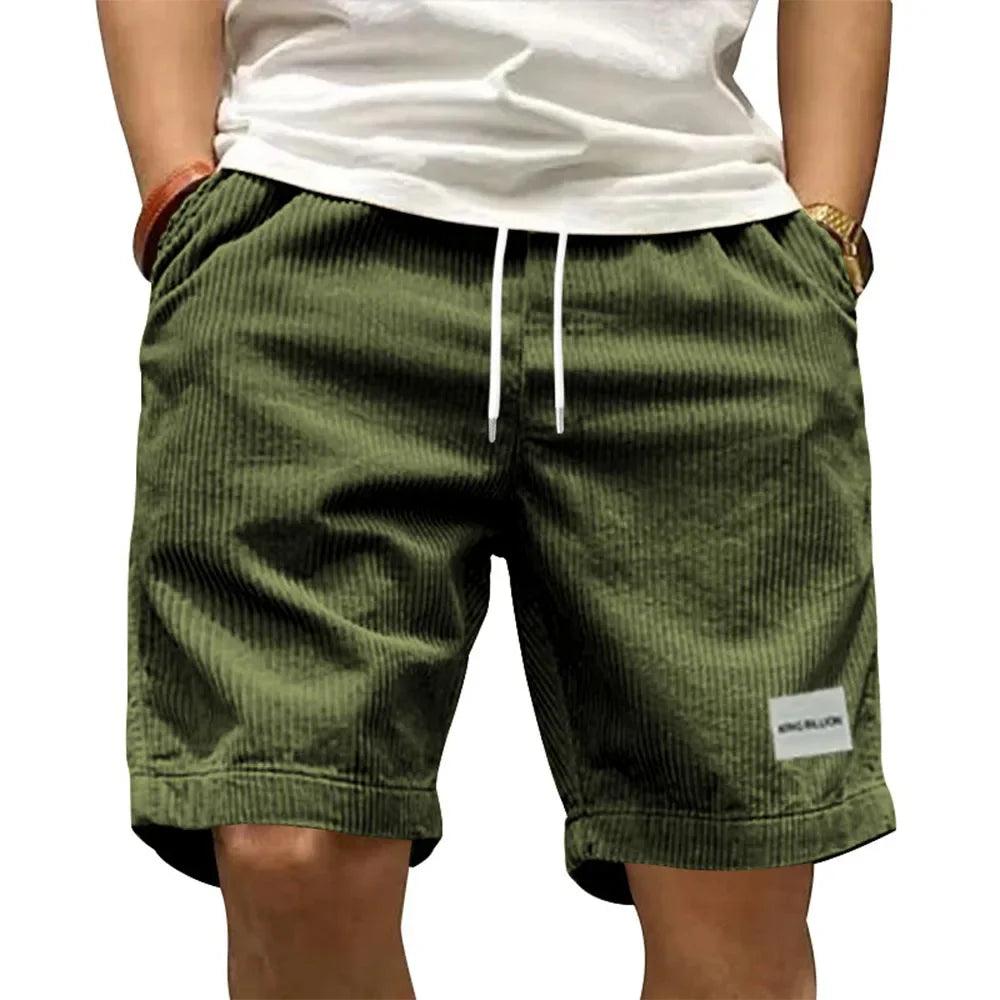 CORDUROY CARGO SHORTS FOR MEN