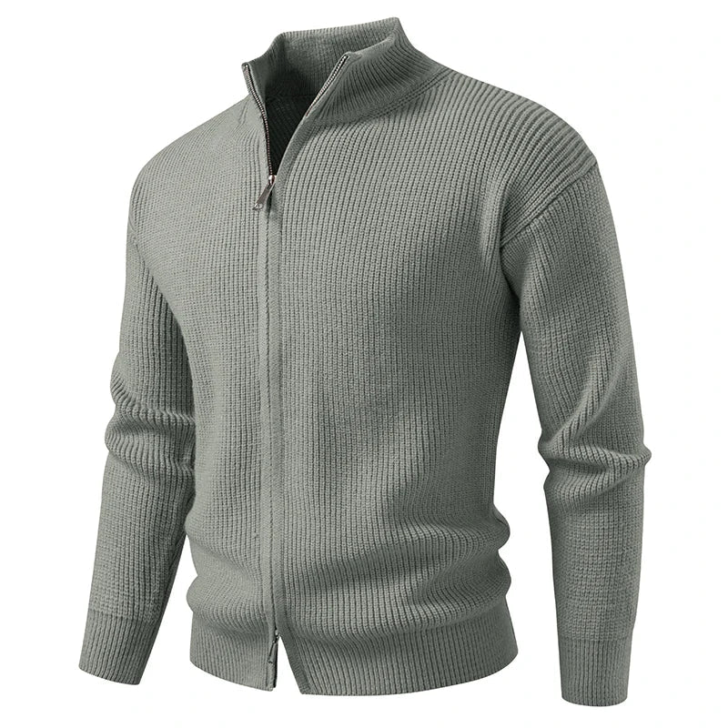 TEXTURED ZIP CARDIGAN FOR MEN