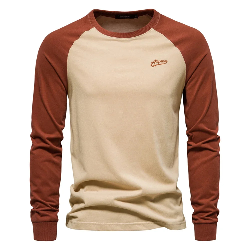 CONTRAST RAGLAN SHIRT FOR MEN