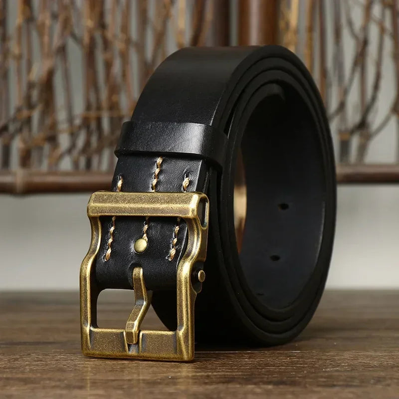 VINTAGE COWHIDE BELT FOR MEN
