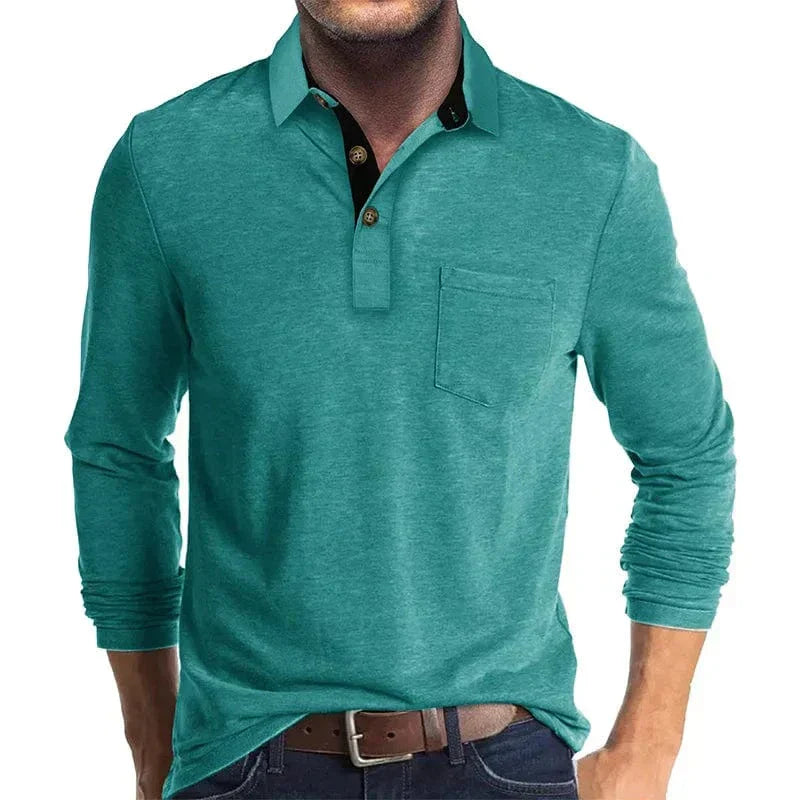 WENTWORTH LONDON | CLASSIC LONG SLEEVE POLO FOR MEN