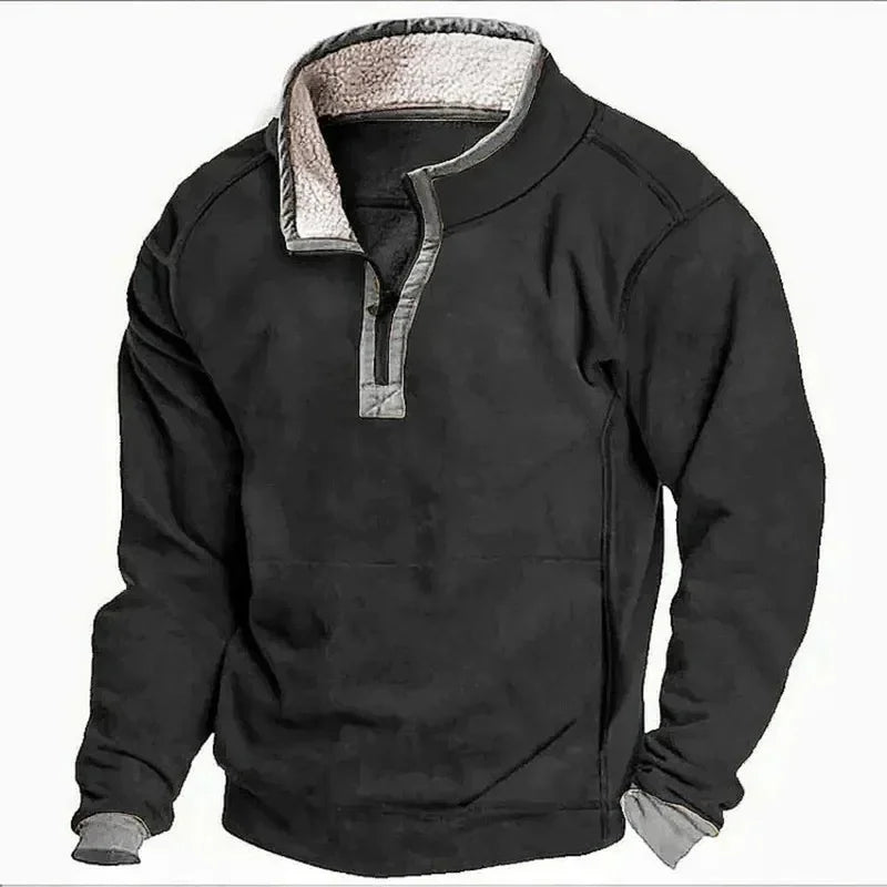 WENTWORTH LONDON | COZY WINTER ZIP PULLOVER FOR MEN