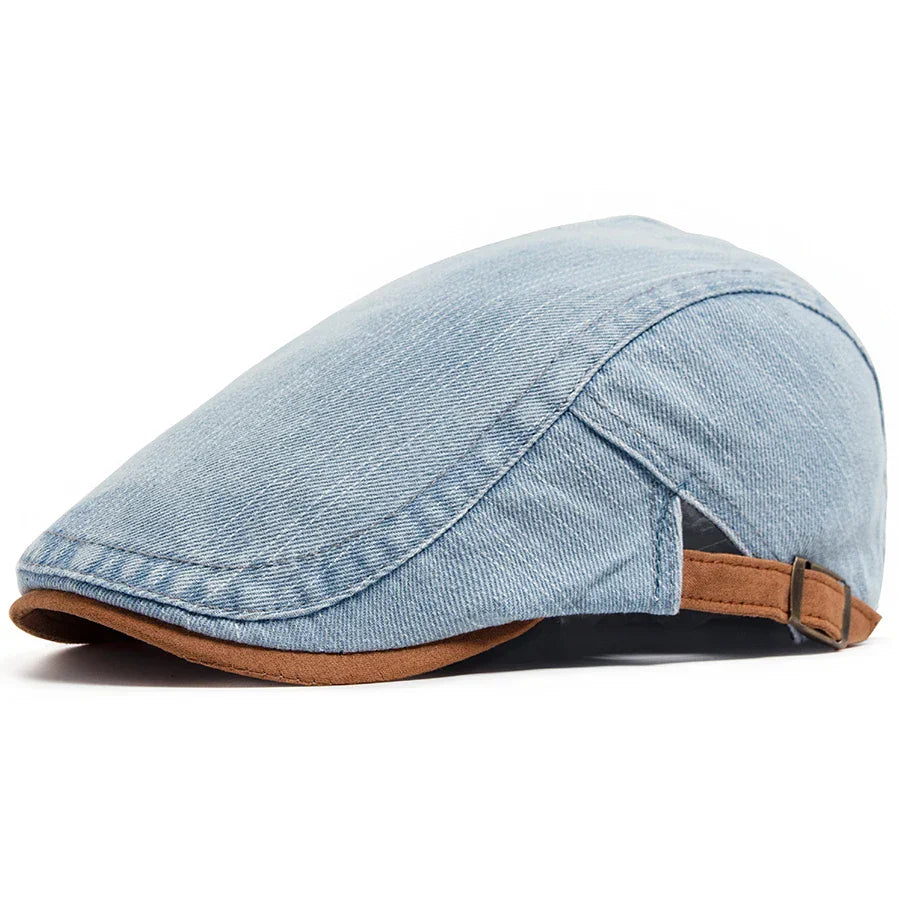 DENIM FLAT CAP FOR MEN