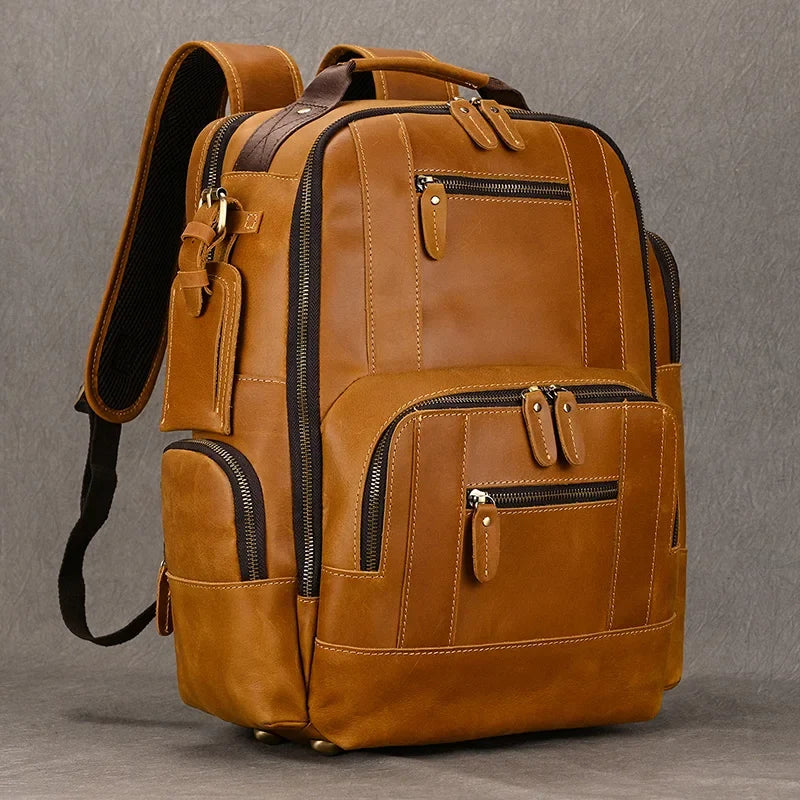 VINTAGE COWHIDE BACKPACK FOR MEN