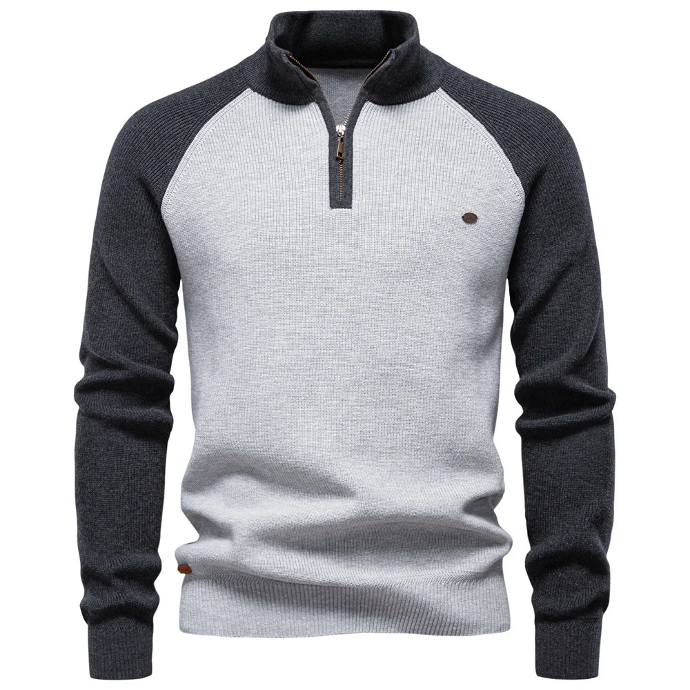 WENTWORTH LONDON | QUARTER ZIP PULLOVER FOR MEN