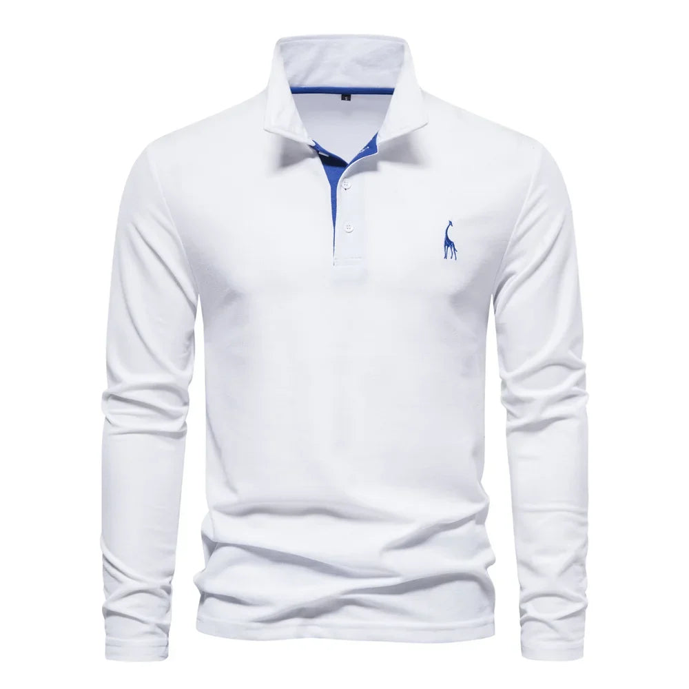 LONG SLEEVE POLO SHIRT FOR MEN