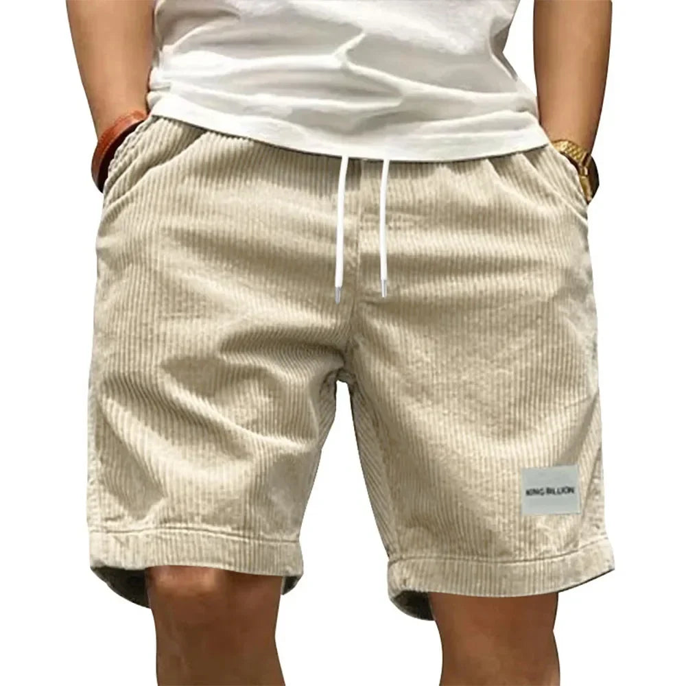 CORDUROY CARGO SHORTS FOR MEN