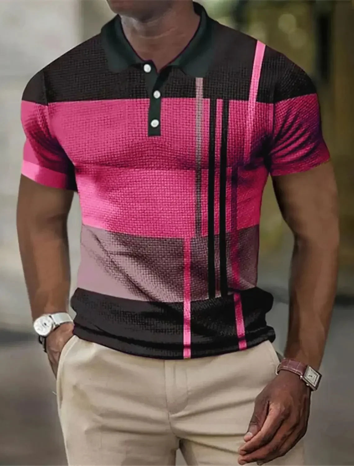 STRIPED POLO SHIRT FOR MEN