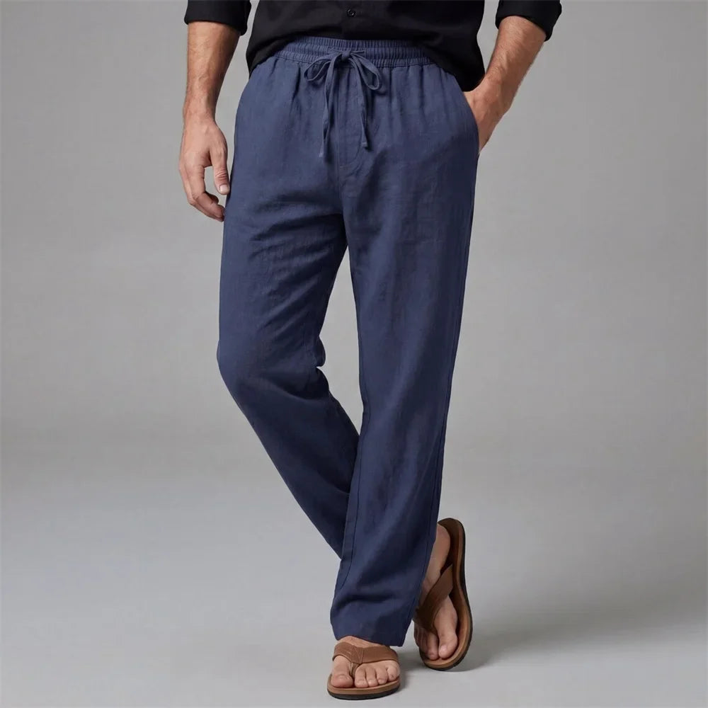 SUMMER LINEN TROUSERS FOR MEN
