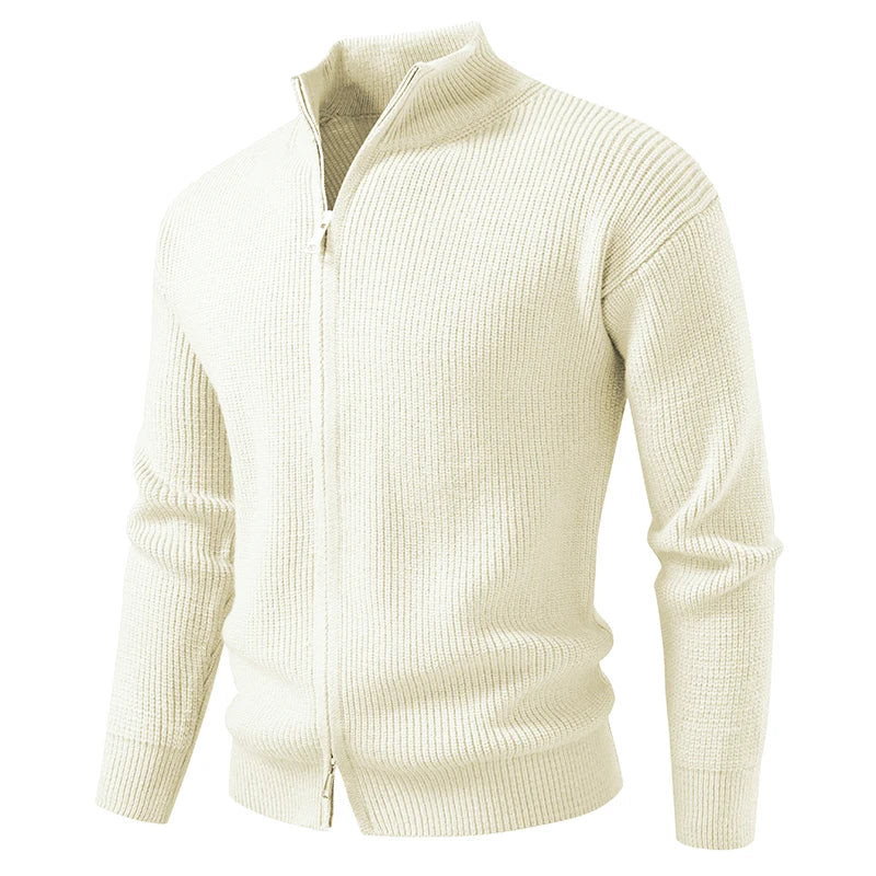 TEXTURED ZIP CARDIGAN FOR MEN