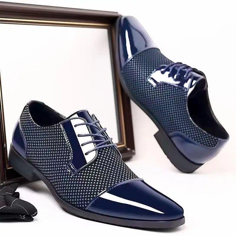 PATENT CAP TOE OXFORD FOR MEN