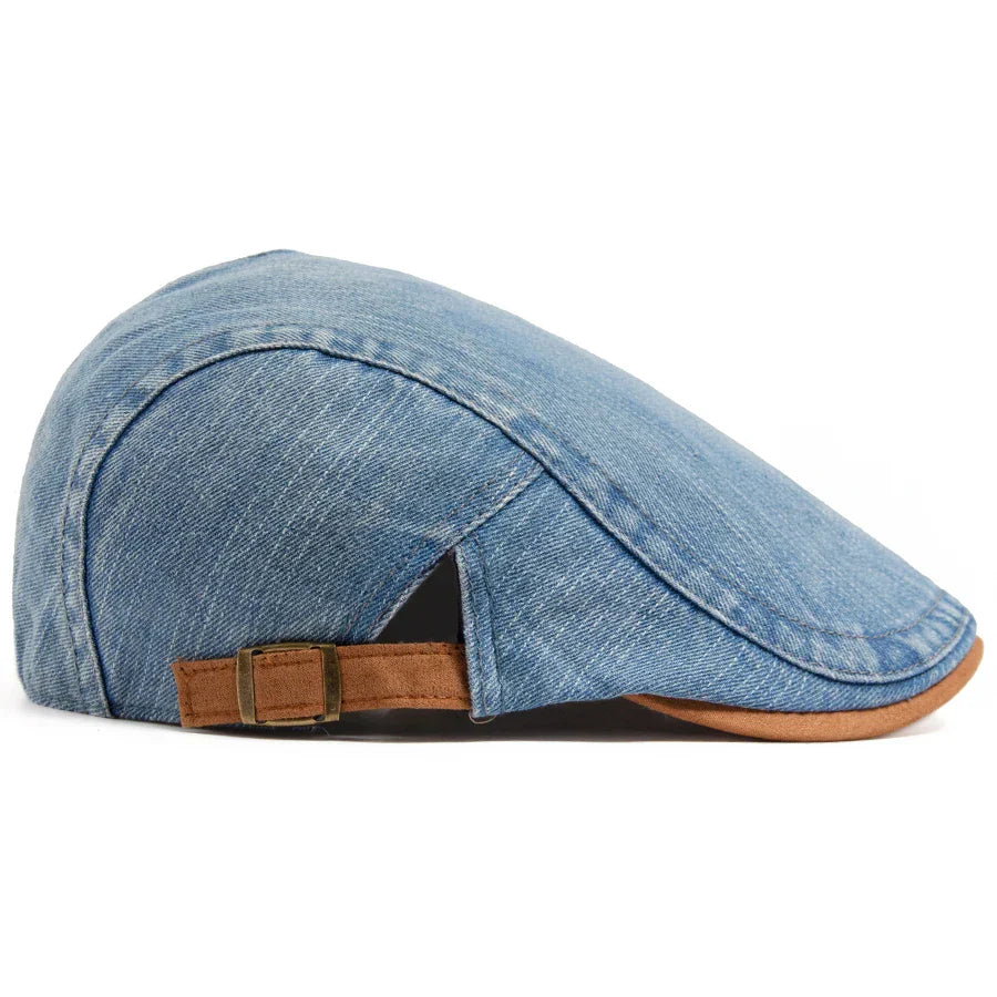 DENIM FLAT CAP FOR MEN