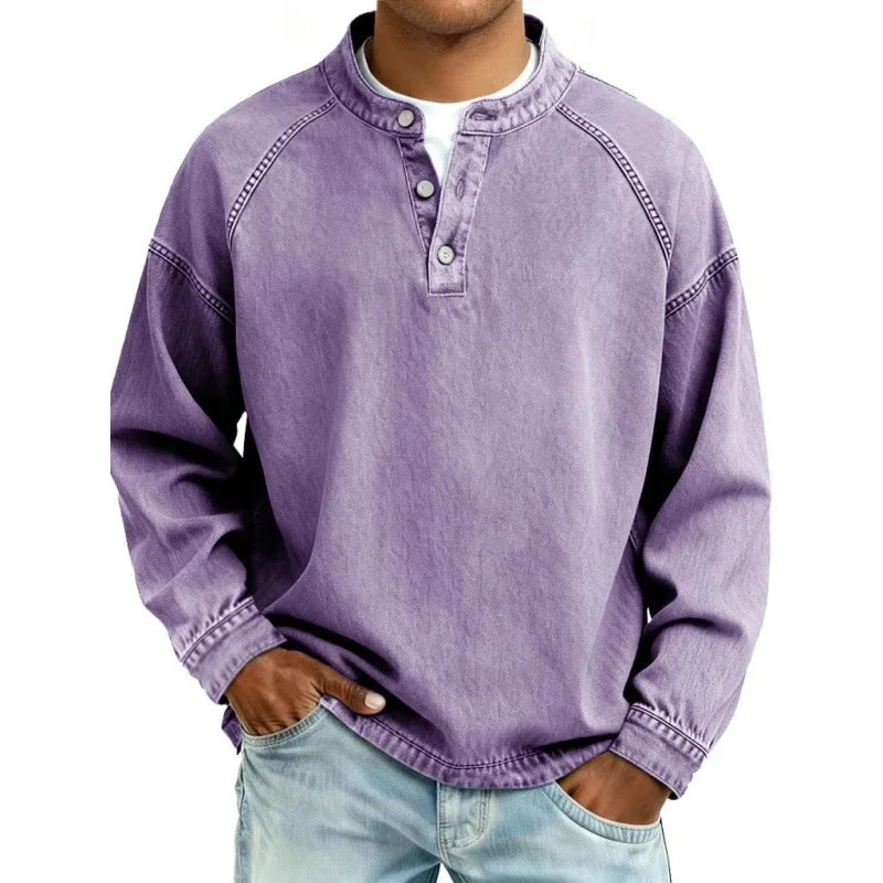 RETRO BUTTON SHIRT FOR MEN