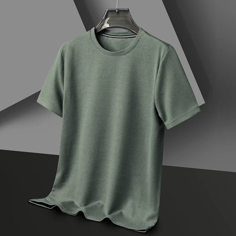 WAFFLE KNIT T-SHIRT FOR MEN