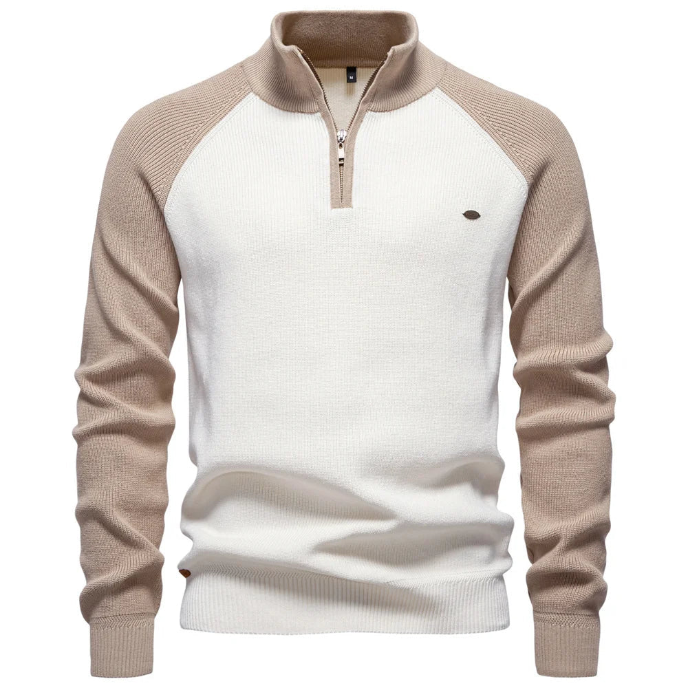 WENTWORTH LONDON | QUARTER ZIP PULLOVER FOR MEN