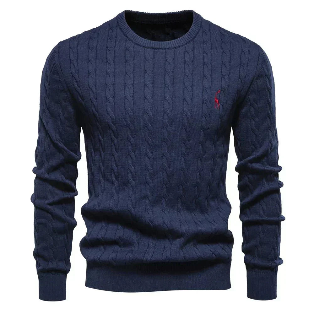 TEXTURED CABLE SWEATER FOR MEN