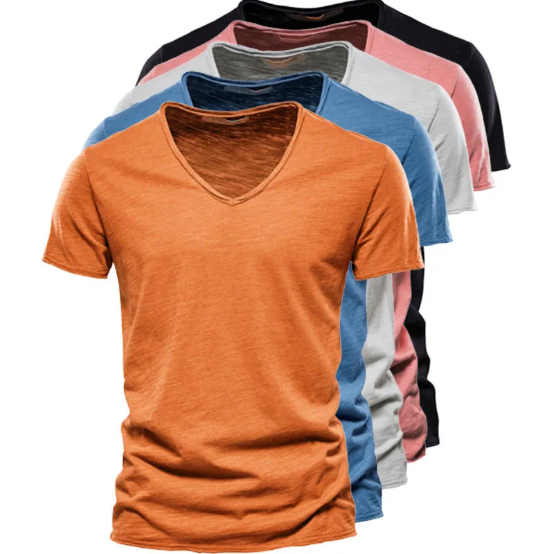 RIBBED SUMMER T-SHIRT FOR MEN