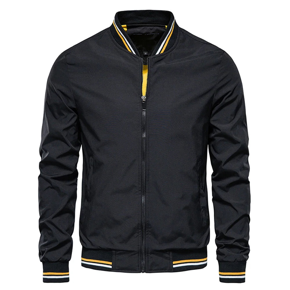 CONTRAST BOMBER JACKET FOR MEN