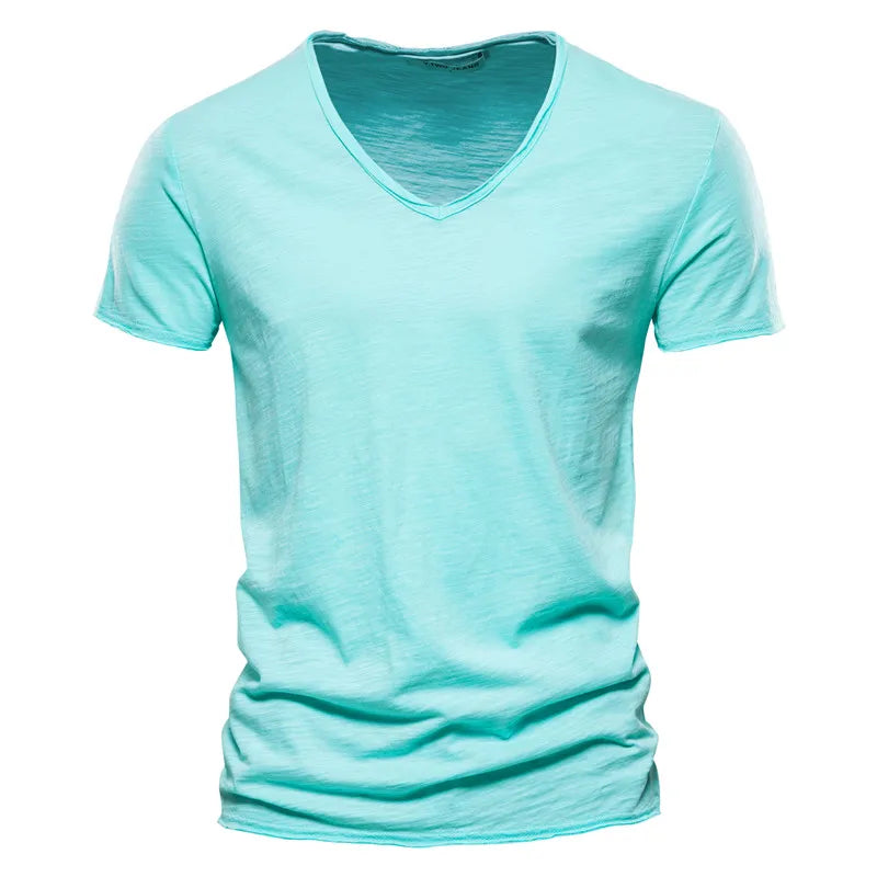 RIBBED SUMMER T-SHIRT FOR MEN